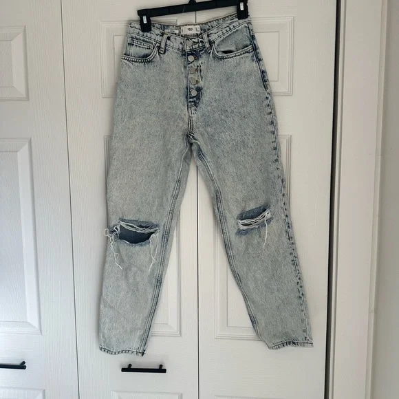 Mango MNG MOM Denim Jeans Button Fly - Picture 6 of 7